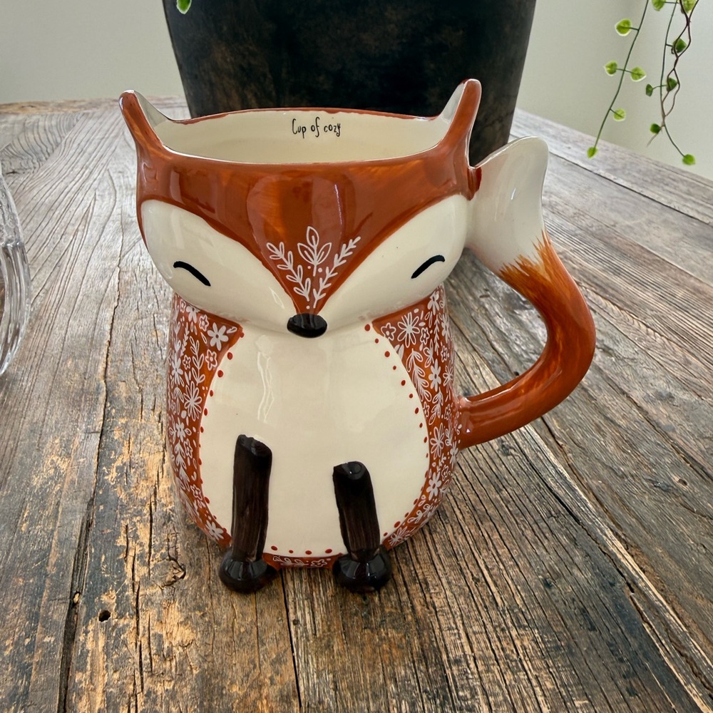 What does the fox say. Adorable Natural Life Fox Ceramic Mug fall
Cutesy